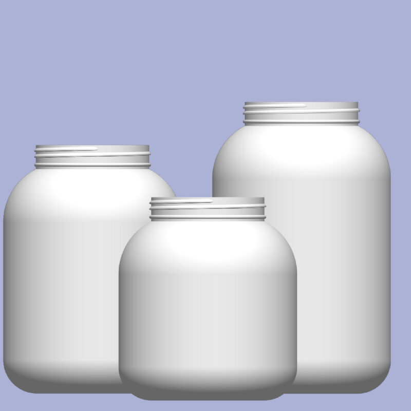 6" Wide Jars - HDPE